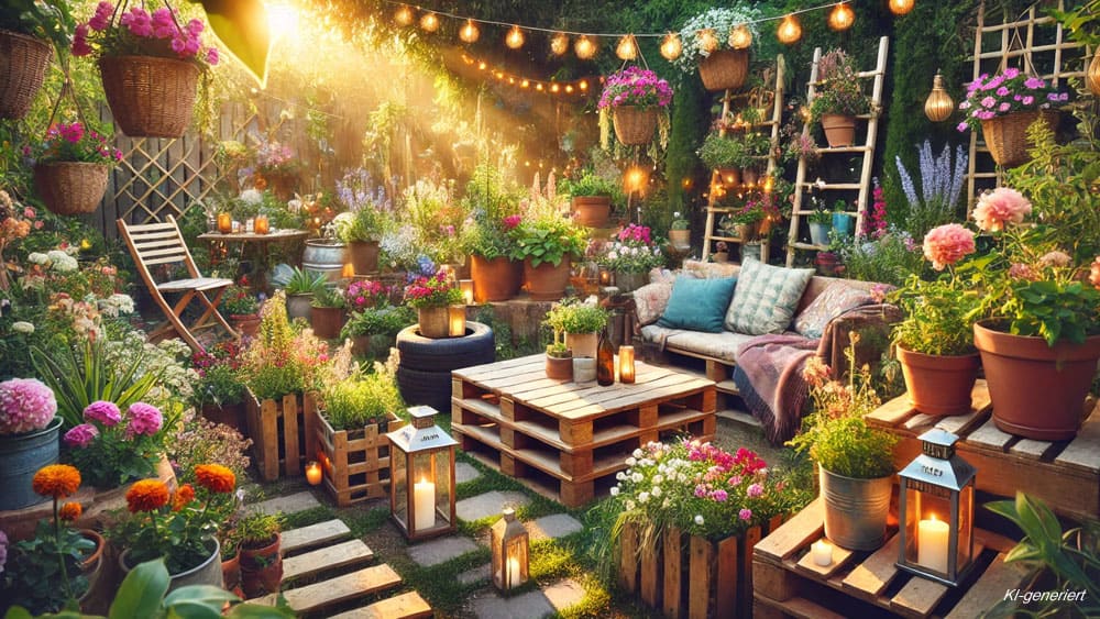 sommerliche diy-gartenideen