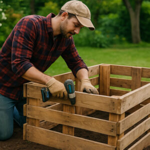 Hochbeet aus Paletten bauen