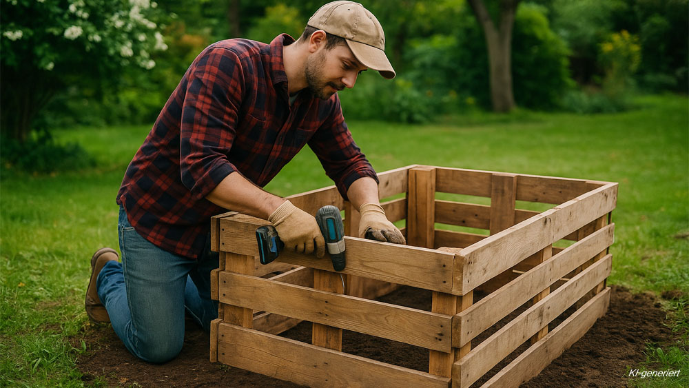Hochbeet aus Paletten bauen