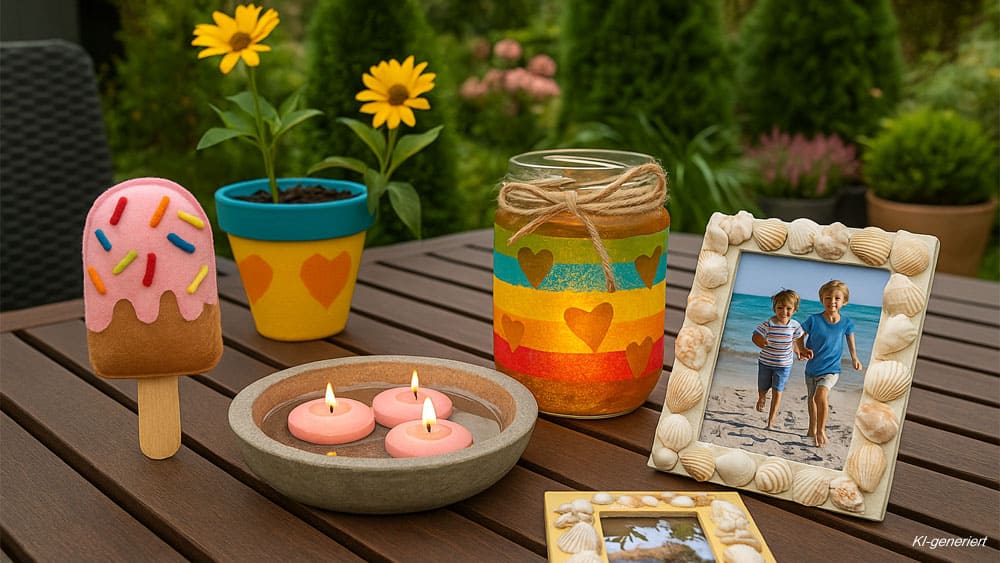 5 kreative Ideen zum Sommer basteln: Einfach, bunt und perfekt für heiße Tage 2 sommer basteln