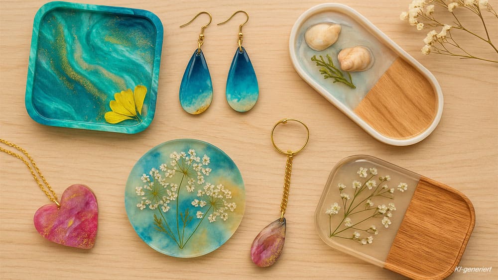 Epoxidharz-Kunst – Kreative Ideen für Untersetzer, Schmuck & Wohnaccessoires 2 Epoxidharz-Kunst